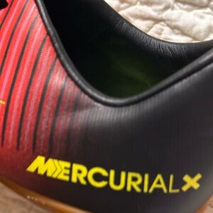 Nike MercurialX soccer Shoes - Red, Black, and Yellow